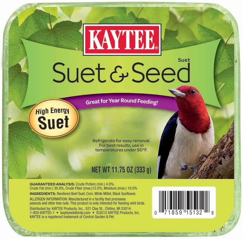 Kaytee Suet & Seed High Energy Suet 11.75 oz.