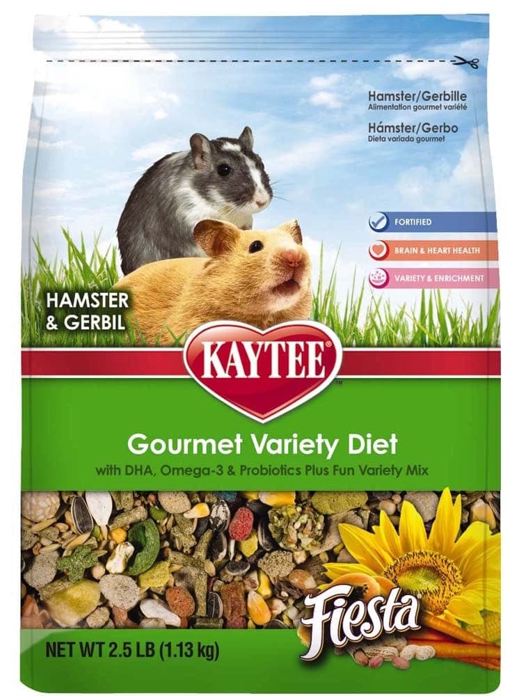 Kaytee Gourmet Variety Diet Fiesta Hamster & Gerbil Food 2.5 lbs.