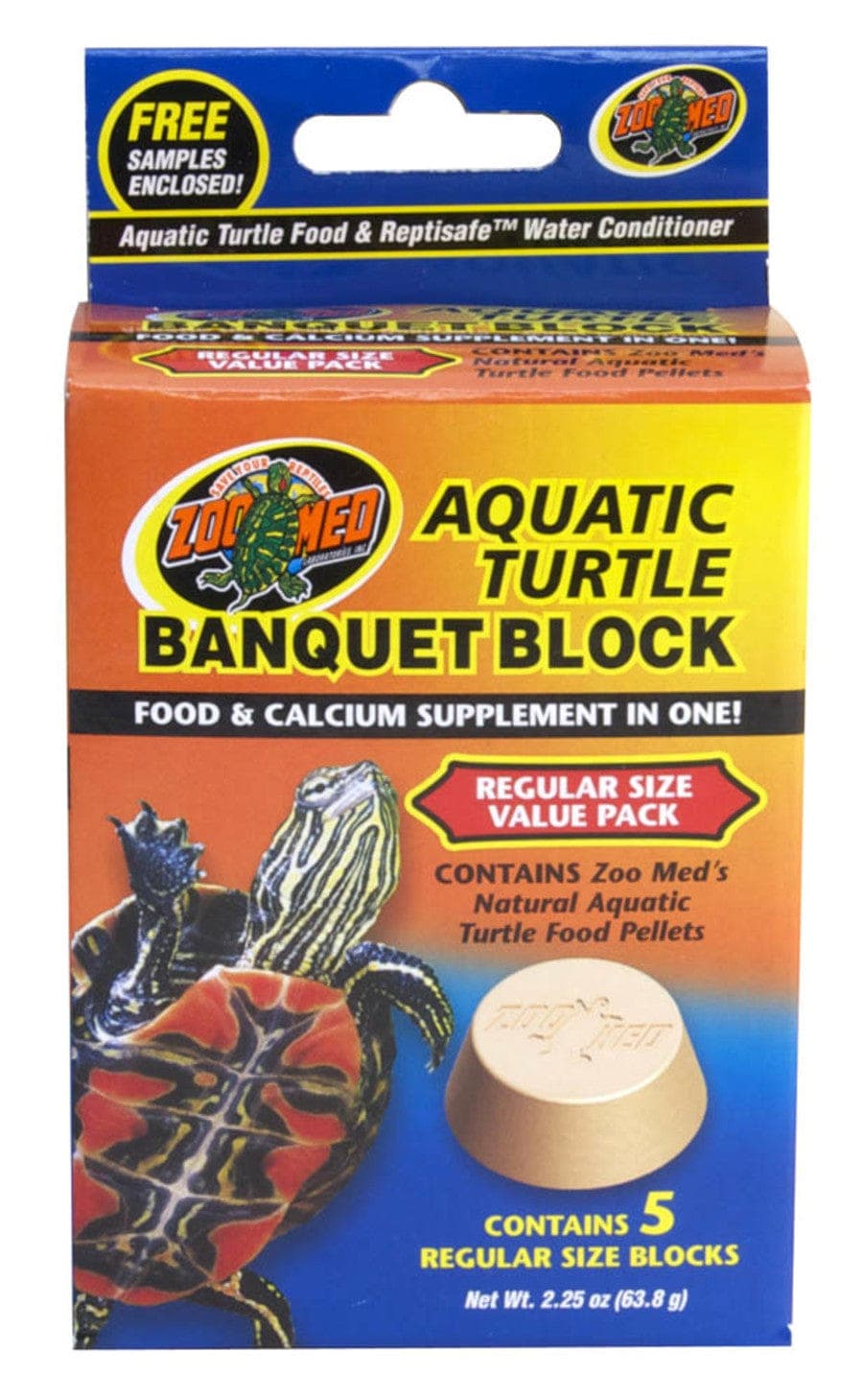 Zoo Med Aquatic Turtle Banquet Block Regular Size 5 Blocks