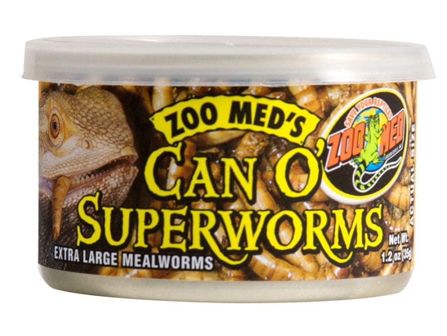 Zoo Med's Can O' Superworms Reptile Wet Food 1.2 oz.
