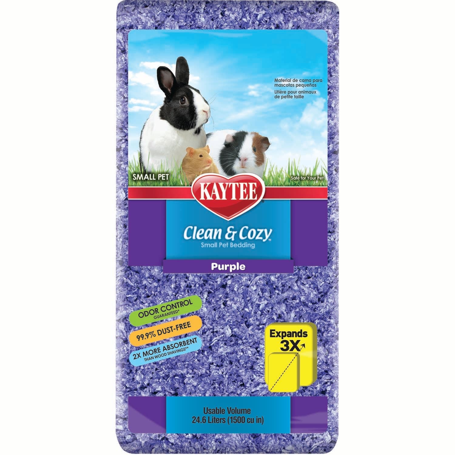 Kaytee Clean & Cozy Small Pet Bedding Purple 24.6l