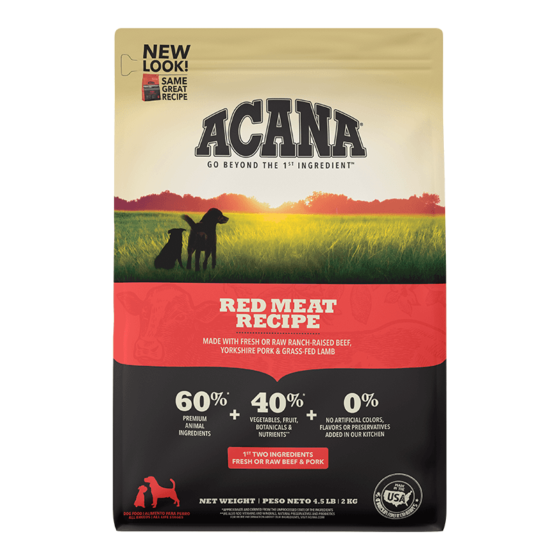 ACANA Red Meat Recipe Dry Dog Food - 4.5 Lb Bag
