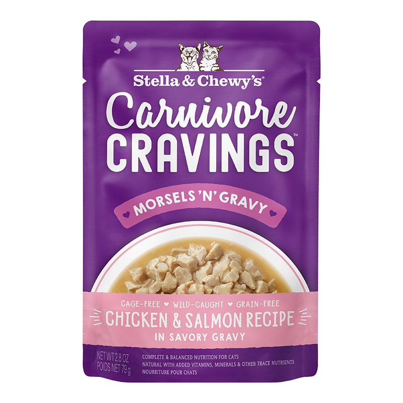 STELLA & CHEWY'S CAT CARNIVORE GRAVY CHICKEN SALMON 2.8OZ