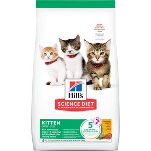 Hill's Science Diet Kitten Dry Cat Food, Chicken Recipe, 3.5 lb Bag