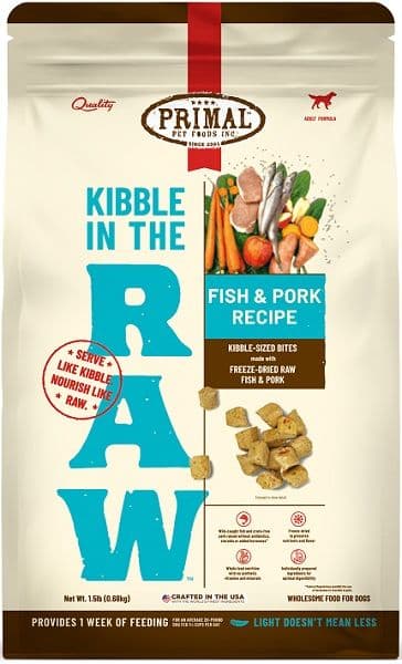 Primal Kibble in The Raw Fish & Pork 1.5 lb