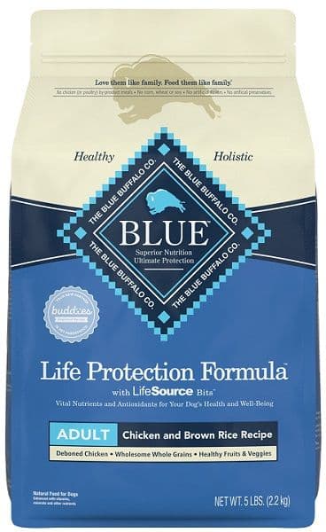 Blue Buffalo Life Protection Formula Chicken & Brown Rice Adult Dry Dog Food 5 Lbs.