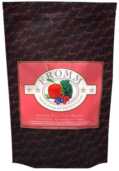 Fromm Four Star Salmon a La Veg Recipe Dry Dog Food - 4 Lb