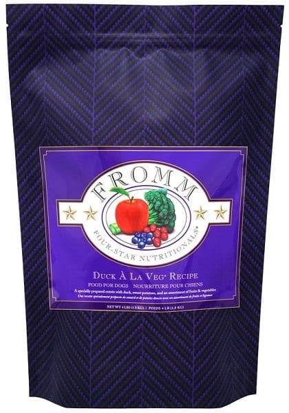 Fromm Four Star Duck a La Veg Recipe Dry Dog Food - 4 Lb