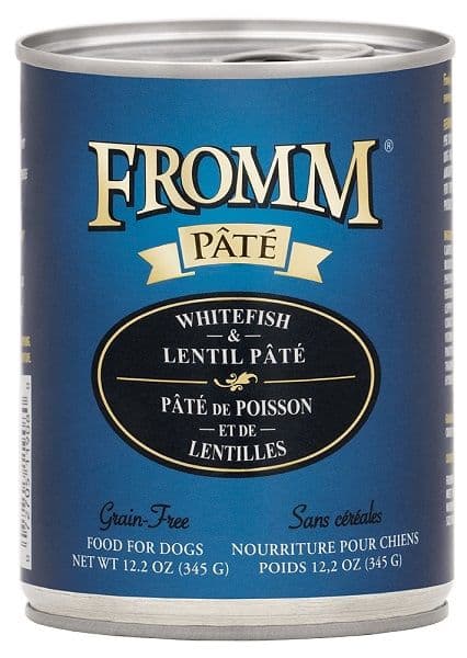 Fromm Whitefish & Lentil Pate Grain Free Canned Dog Food - 12.2 Oz