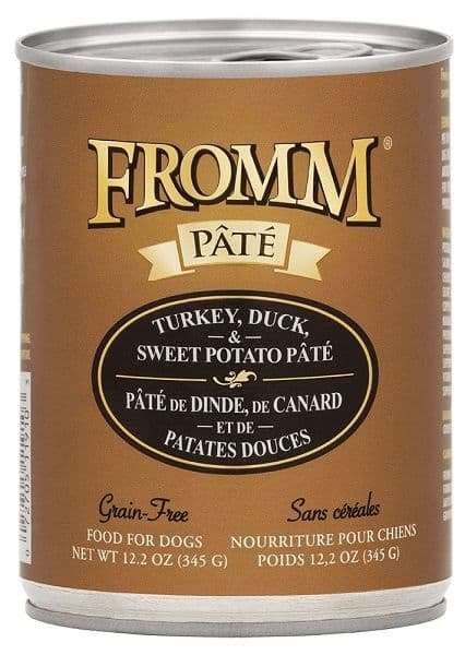 Fromm Turkey, Duck, & Sweet Potato Pate Grain Free Canned Dog Food - 12.2 Oz