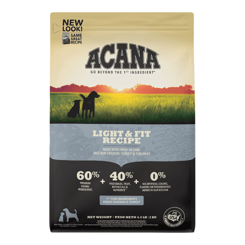 ACANA Adult Dry Dog Food Light & Fit Recipe - 4.5 Lb Bag