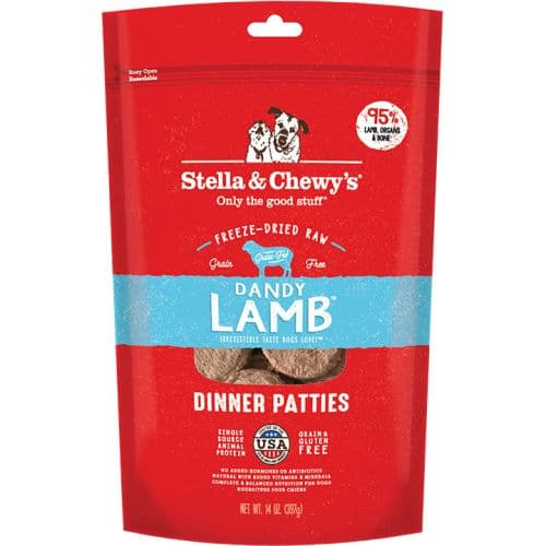 STELLA & CHEWY'S DOG FREEZE-DRIED LAMB DINNER PATTIES 14OZ