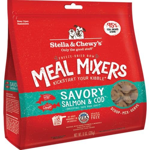 STELLA & CHEWY'S DOG FREEZE-DRIED SALMON & COD MIXERS 8OZ