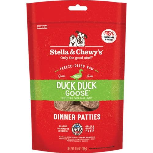 STELLA & CHEWY'S DOG FREEZE-DRIED DUCK DINNER PATTIES 5.5OZ
