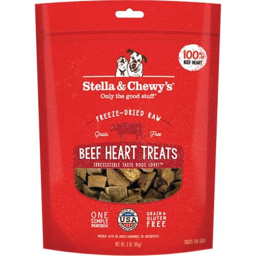STELLA & CHEWY'S DOG FREEZE-DRIED TREAT BEEF HEART 3OZ