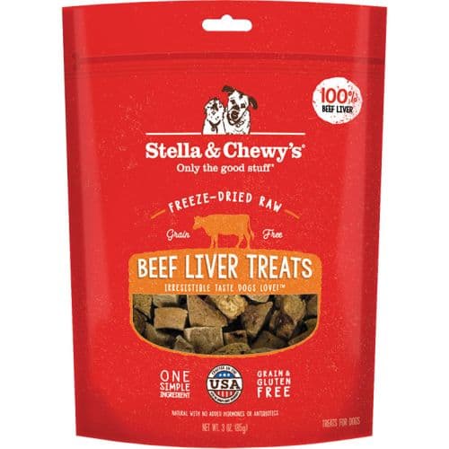 STELLA & CHEWY'S DOG FREEZE-DRIED TREAT BEEF LIVER 3OZ