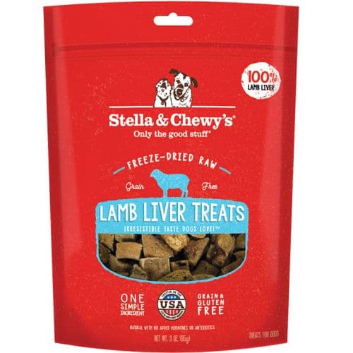 STELLA & CHEWY'S DOG FREEZE-DRIED TREAT LAMB LIVER 3OZ