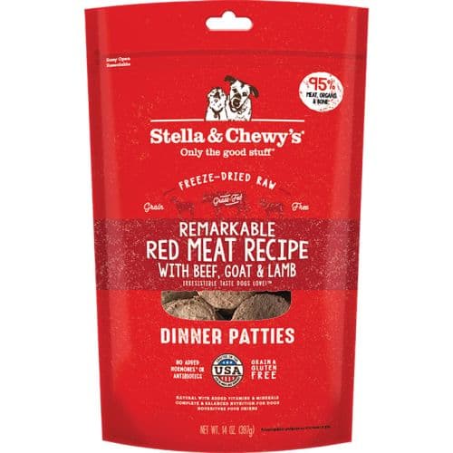 STELLA & CHEWY'S DOG FREEZE-DRIED DINNER RED MEAT 14OZ