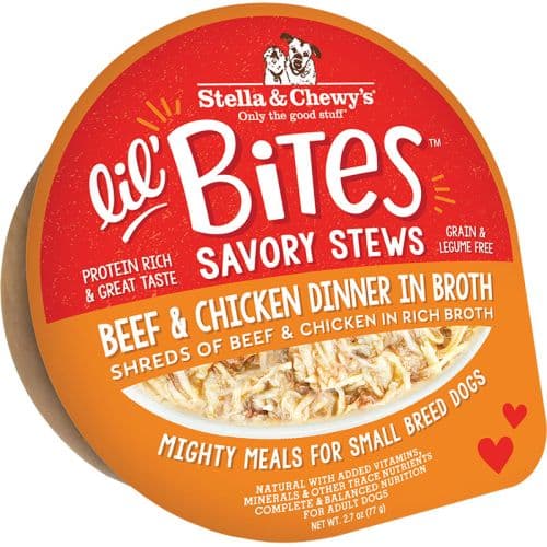 STELLA & CHEWY'S DOG LIL BITES SAVORY STEW BEEF & CHICKEN 2.7OZ