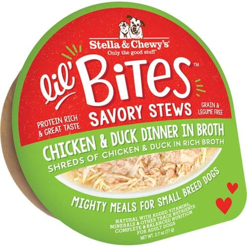 STELLA & CHEWY'S DOG LIL BITES SAVORY STEW CHICKEN & DUCK 2.7OZ