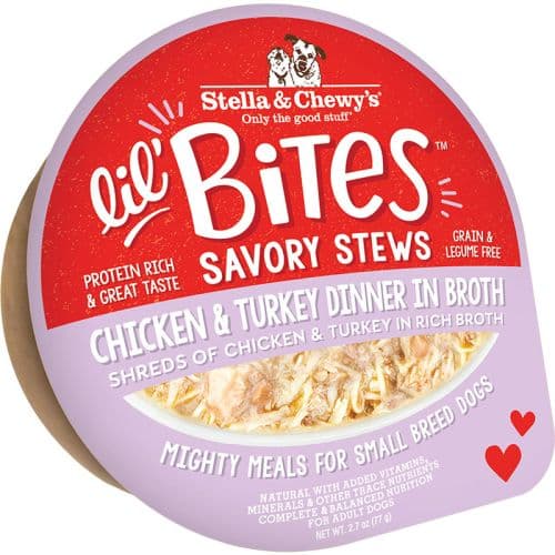 STELLA & CHEWY'S DOG LIL BITES SAVORY STEW CHICKEN & TURKEY 2.7OZ