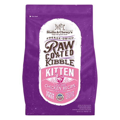 STELLA & CHEWY'S CAT RAW COATED KITTEN CAGE FREE CHICKEN 2.5LB
