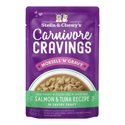 STELLA & CHEWY'S CAT CARNIVORE GRAVY SALMON TUNA 2.8OZ