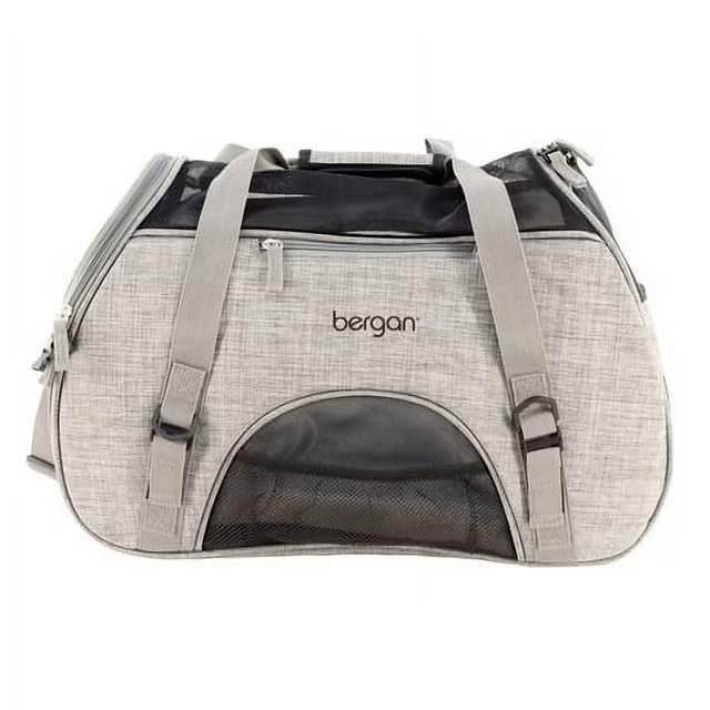 Bergan Comfort Carrier Heather Grey Large - 19" L x 10" W x 13" H