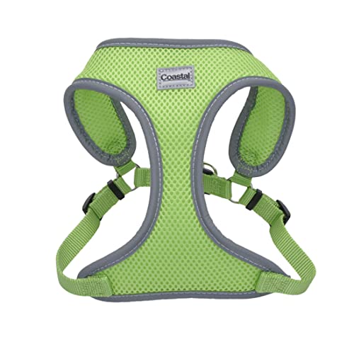 Coastal Pet Comfort Soft Reflective Wrap Adjustable Dog Harness 5 x 8 x 19-23 Lime
