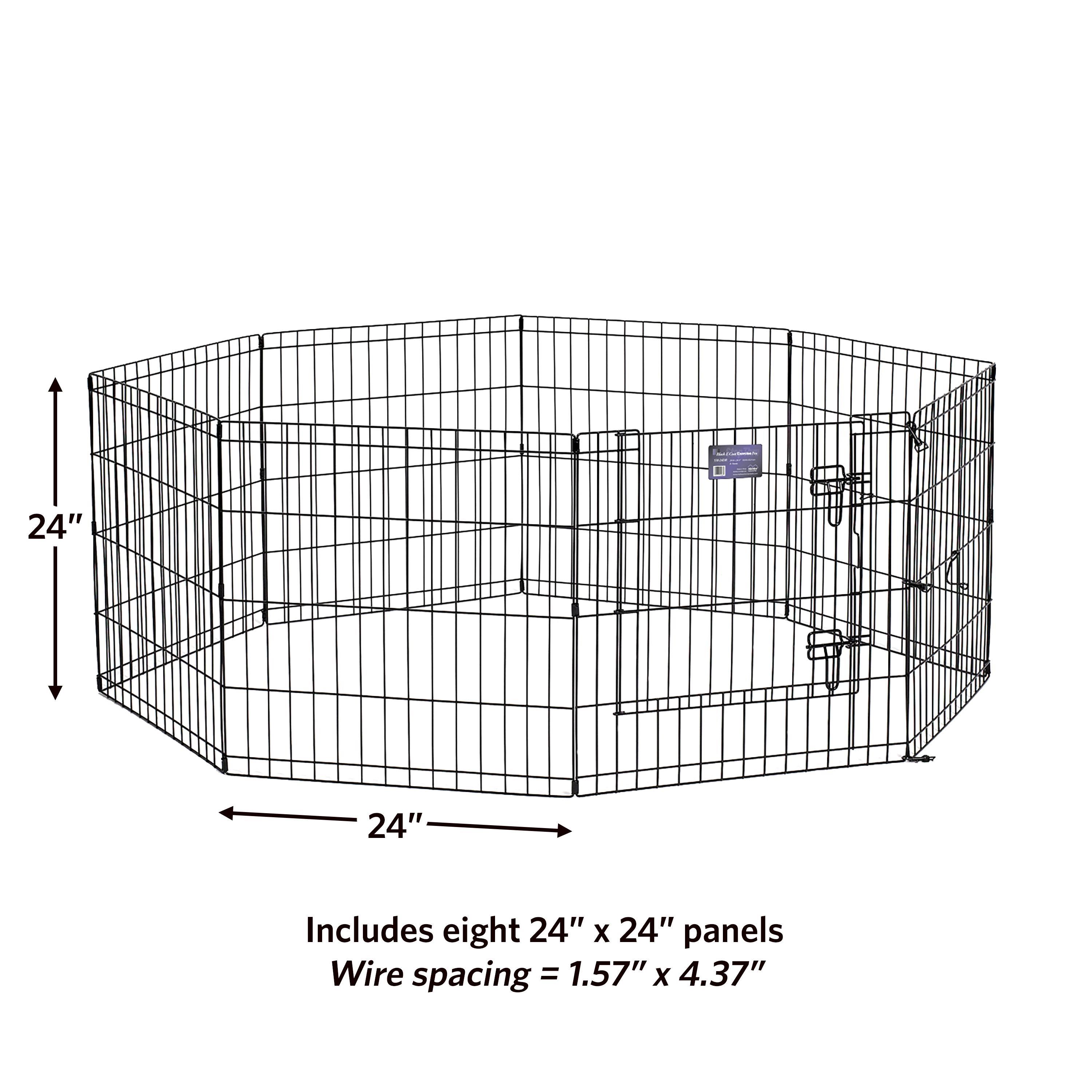 Midwest Contour Exercise Pen Black 24"