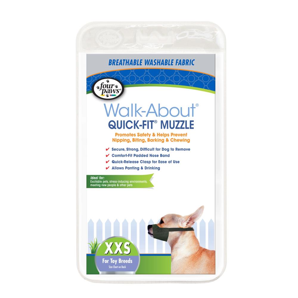Four Paws Walk-About Quick-Fit Dog Muzzle Extra Extra Small