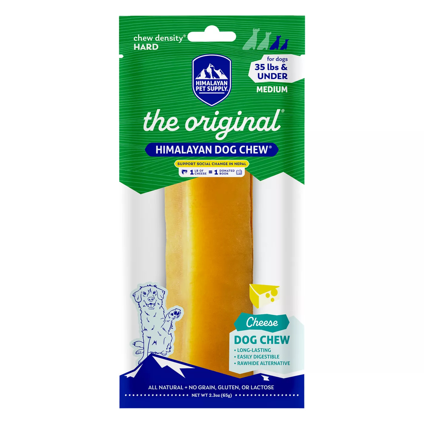 Himalayan Dog Chew Natural Chewy Dog Treats Medium (2.30 oz)