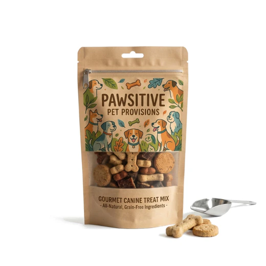 A bag of dog treats